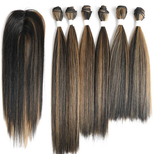 6 Bundle Color & Closure Multiple Colors