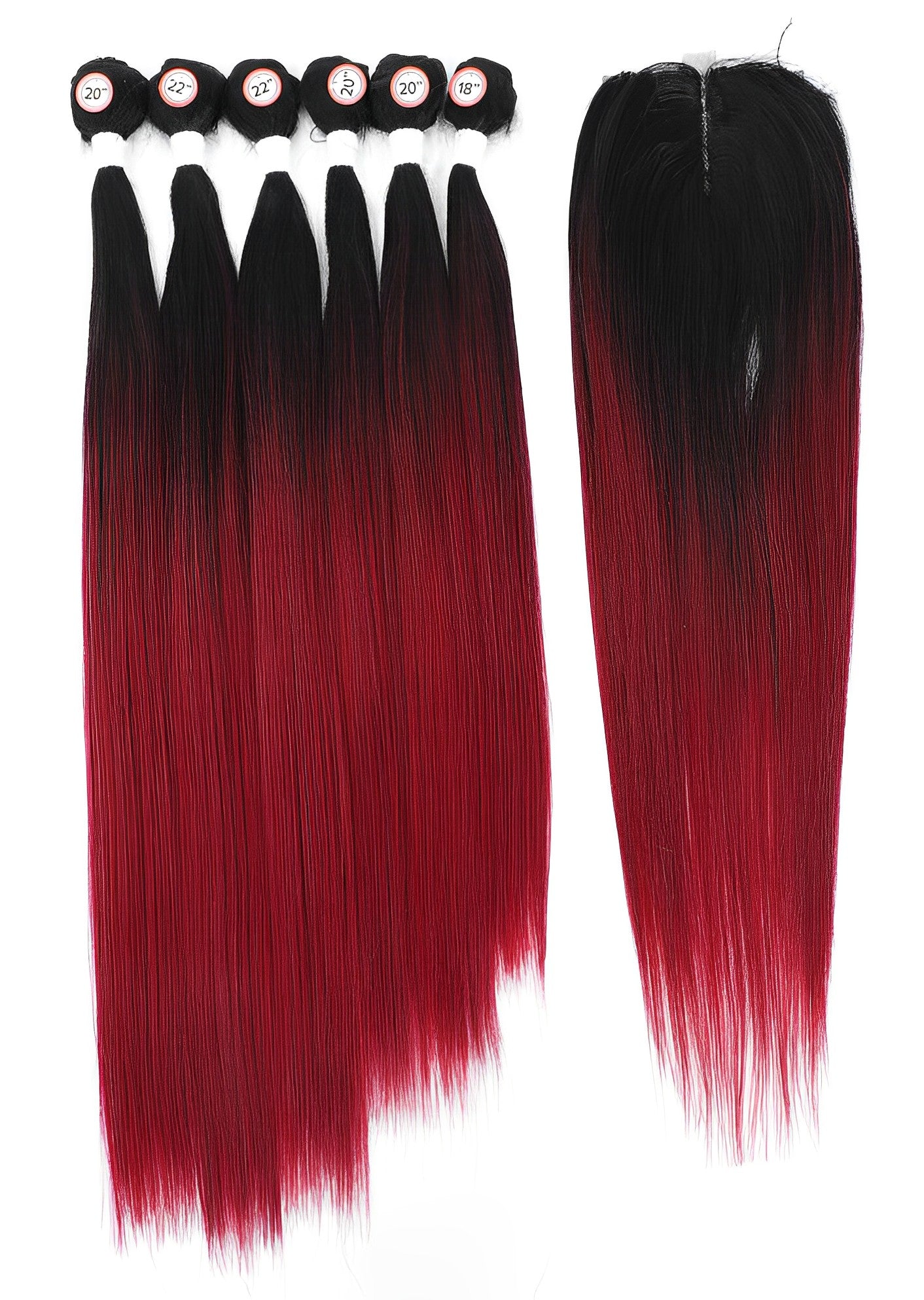 6 Bundle Color & Closure Multiple Colors