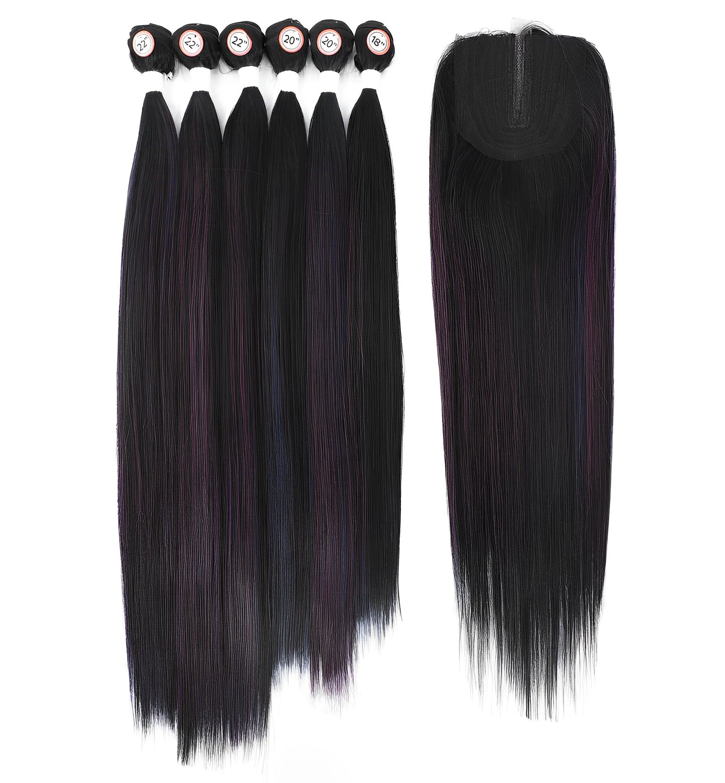 6 Bundle Color & Closure Multiple Colors