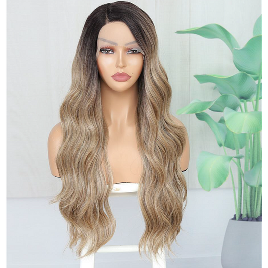 24" Middle Part Lace Front Wig