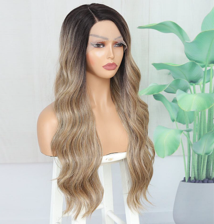 24" Middle Part Lace Front Wig