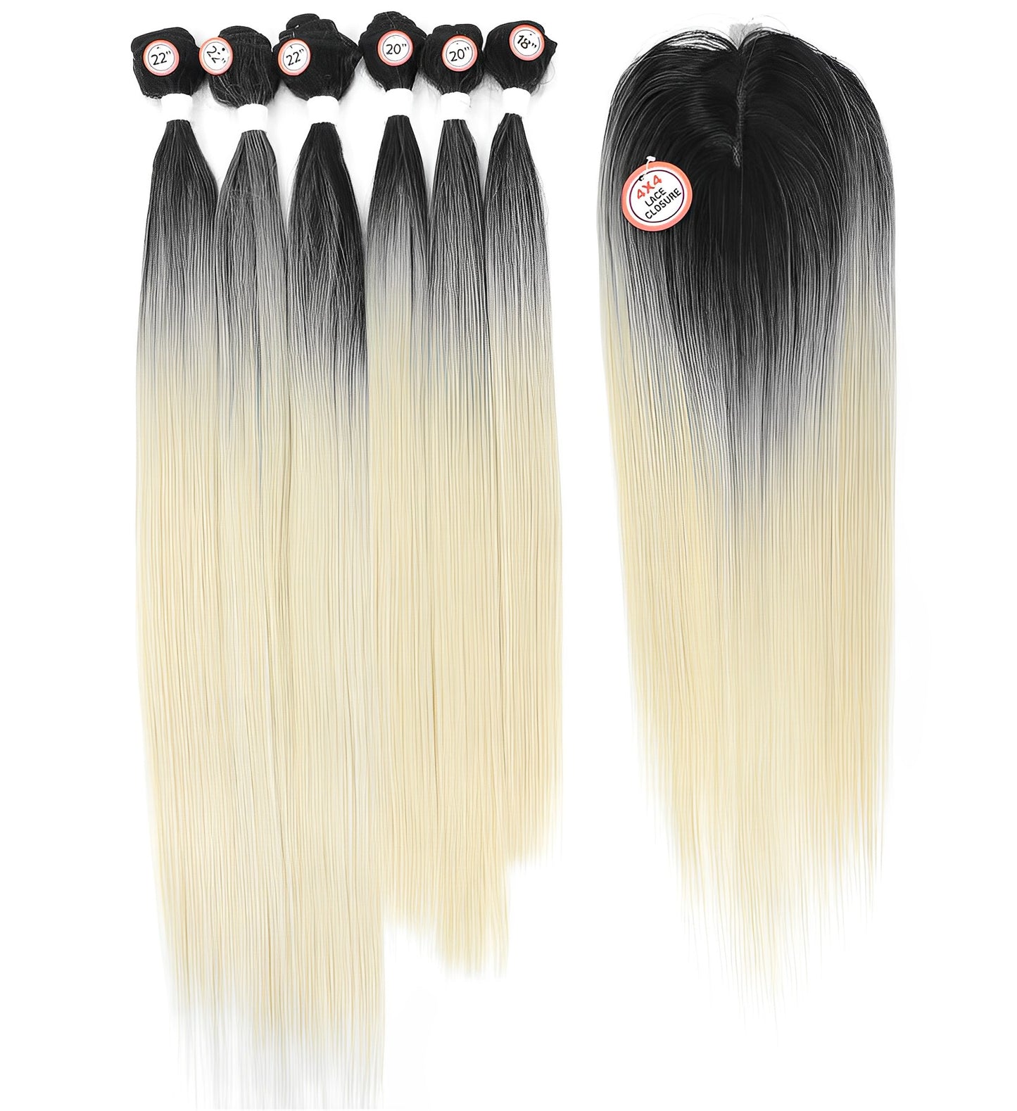 6 Bundle Color & Closure Multiple Colors