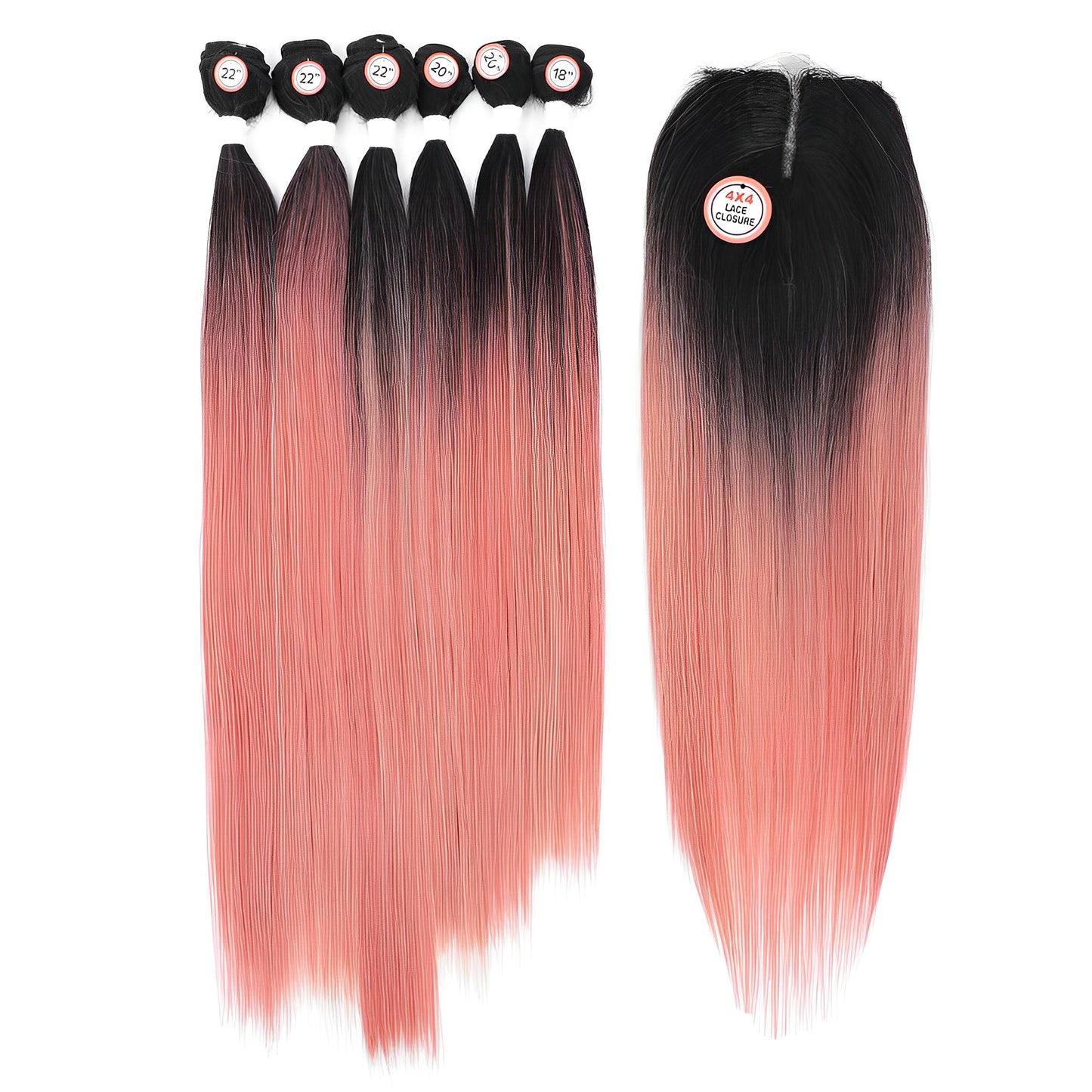 6 Bundle Color & Closure Multiple Colors