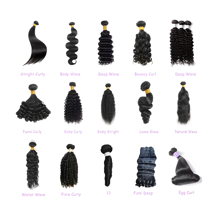 3 Piece Bundles Plus Closure - Multiple Sizes and Styles