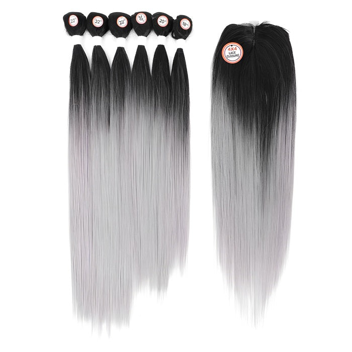 6 Bundle Color & Closure Multiple Colors