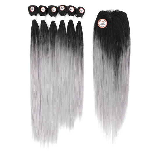 6 Bundle Color & Closure Multiple Colors